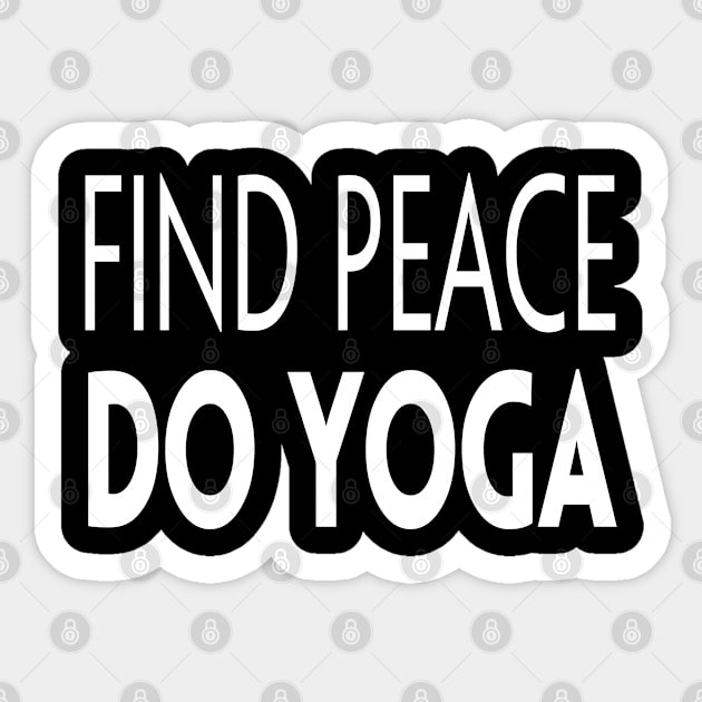 find peace do yoga Sticker by FromBerlinGift